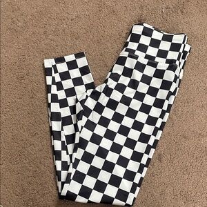 Checkered Black and White Leggings